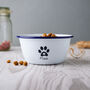 Personalised Cat Bowl With Paw Print, thumbnail 2 of 8
