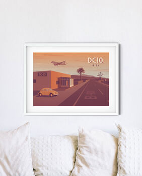 Dc10 Nightclub Ibiza Travel Poster Art Print, 3 of 8