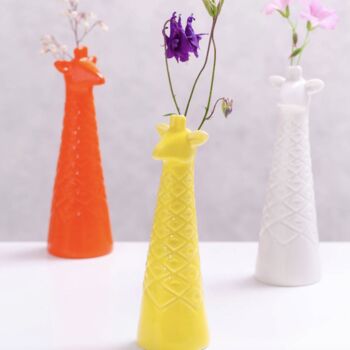 Porcelain Giraffe Vase, 2 of 4