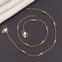 Golden Brass Thread Foot Payal Anklet, thumbnail 4 of 6