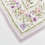 Cream Forget Me Not Narrative Square Scarf, thumbnail 4 of 7