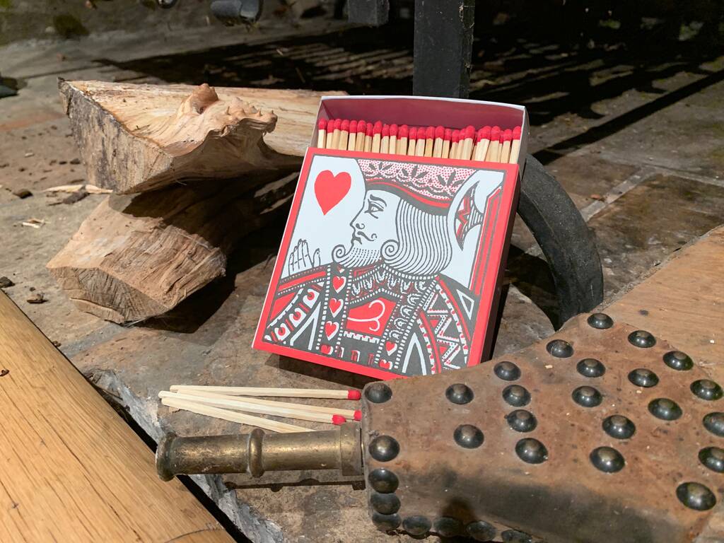 Luxury Matches Set Of Two Boxes By Vintage Playing Cards