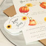 Pumpkin Wedding Invitation Acrylic Magnets And Cards, thumbnail 5 of 8