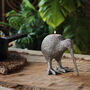 Kiwi Bird Tea Light Holder In Gold And Silver, thumbnail 6 of 6