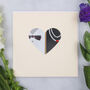 Heart Shaped Mr And Mrs Wedding Card, thumbnail 1 of 2