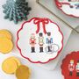 Nutcracker Trinket Dish With Bow, thumbnail 1 of 2