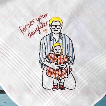Personalised Kid's Drawing Handkerchief Keepsake Gift, 2 of 8