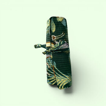 Cotton Jewellery Roll | Wild Animal Print In Green, 4 of 7