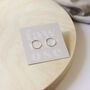 Sterling Silver Tiny Open Circle Studs, thumbnail 3 of 3