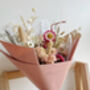 Dried Flower Bouquet In Antique Pink, thumbnail 2 of 4