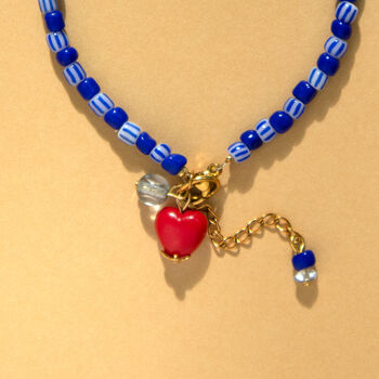 Blue Stripe Bead Bracelet, 3 of 3