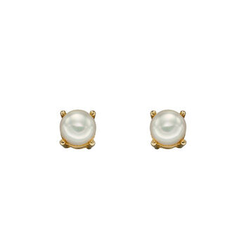 Mini 9ct Gold June Birthstone Stud Earrings, 3 of 7