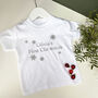 Personalised First Christmas Snowflake Baby Grow / Top, thumbnail 6 of 8