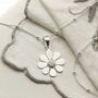 Sterling Silver Gemstone Daisy Necklaces, thumbnail 6 of 9