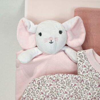 Little Mouse New Baby Girl Gift Set Hamper, 2 of 7