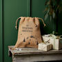 Personalised Christmas Hessian Sack Small Residence, thumbnail 3 of 4