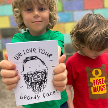 'I Love Your Beardy Face' Card, 2 of 2