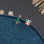 Christmas Tree And Present Earrings, thumbnail 3 of 7