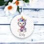 Personalised Unicorn Bichon Frise Keepsake Gift, thumbnail 1 of 2