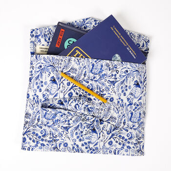Fabric Gift Bag, Blue Bird Design, 3 of 5