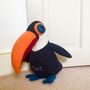 Toucan Doorstop Personalised And Handmade, thumbnail 1 of 4