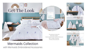 Little Mermaids Organic Cotton Bed Linen From, 6 of 6