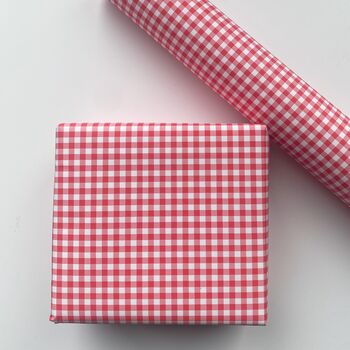 Red Gingham Paper Fibre Wrapping/Patterned Paper Sheet, 2 of 10