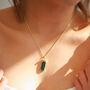 Esmeralda Leopard Necklace 14 K Gold Plated, thumbnail 2 of 7