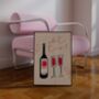 What Time Wine Wall Art Print Kitchen Disco, thumbnail 11 of 11