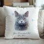 Personalised Cat Love Hearts Cushion Cover, thumbnail 5 of 12