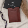Personalised Luxury Leather Passport Slot Holder, thumbnail 2 of 3