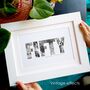 Personalised 50th Fifty Birthday Photo Gift, thumbnail 3 of 5