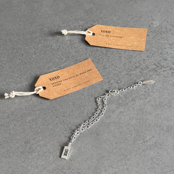 Sterling Silver Xoxo Charm Bracelet – Hugs And Kisses Gift, 9 of 10