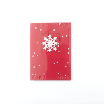 Handmade Snowflake Card + Tree Decoration, 3 of 3
