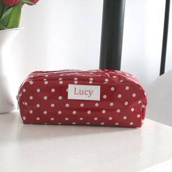 Wipe Clean Oilcloth Make Up Bag, 2 of 3