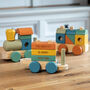 Personalised All Aboard Wooden Train Set Gift For Children, thumbnail 4 of 4