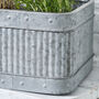 Set Of Three Industrial Corrugated Tub Planters, thumbnail 6 of 6