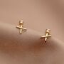 Birthday Kisses Sterling Silver Stud Earrings, thumbnail 4 of 8