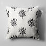 Black And White Cushion Cover With Floral Pattern, thumbnail 5 of 6