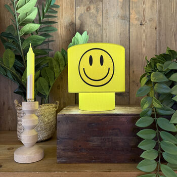 Sunshine Yellow Smiley Face Rechargeable Glow Lamp, 6 of 7