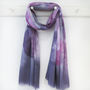Pink And Plum Spot Print Scarf Gift Boxed With Card, thumbnail 2 of 6