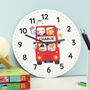 Personalised London Bus Wooden Clock, thumbnail 2 of 5