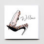 Birthday Girl Leopard Shoe Personalised Card, thumbnail 1 of 3