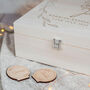 Engraved Floral Frame Wedding Memory Box, thumbnail 2 of 4