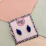 Christmas Light Glitter Resin Studs / Sparkly Holiday Bulb Earrings / Christmas Gift / Stocking Filler, thumbnail 12 of 12