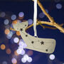 Cetus Whale Constellation Metallic Christmas Decoration, thumbnail 1 of 2