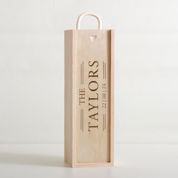 Personalised Wedding Bottle Box, 7 of 9