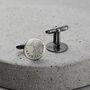 Personalised Men’s Molten Disc Cufflinks, thumbnail 5 of 9