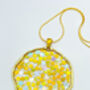 Statement Disco Necklace With Gold Glitter, thumbnail 2 of 12