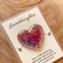 Daughter Auntie Family Pocket Hug Heart Gift Token, thumbnail 3 of 10